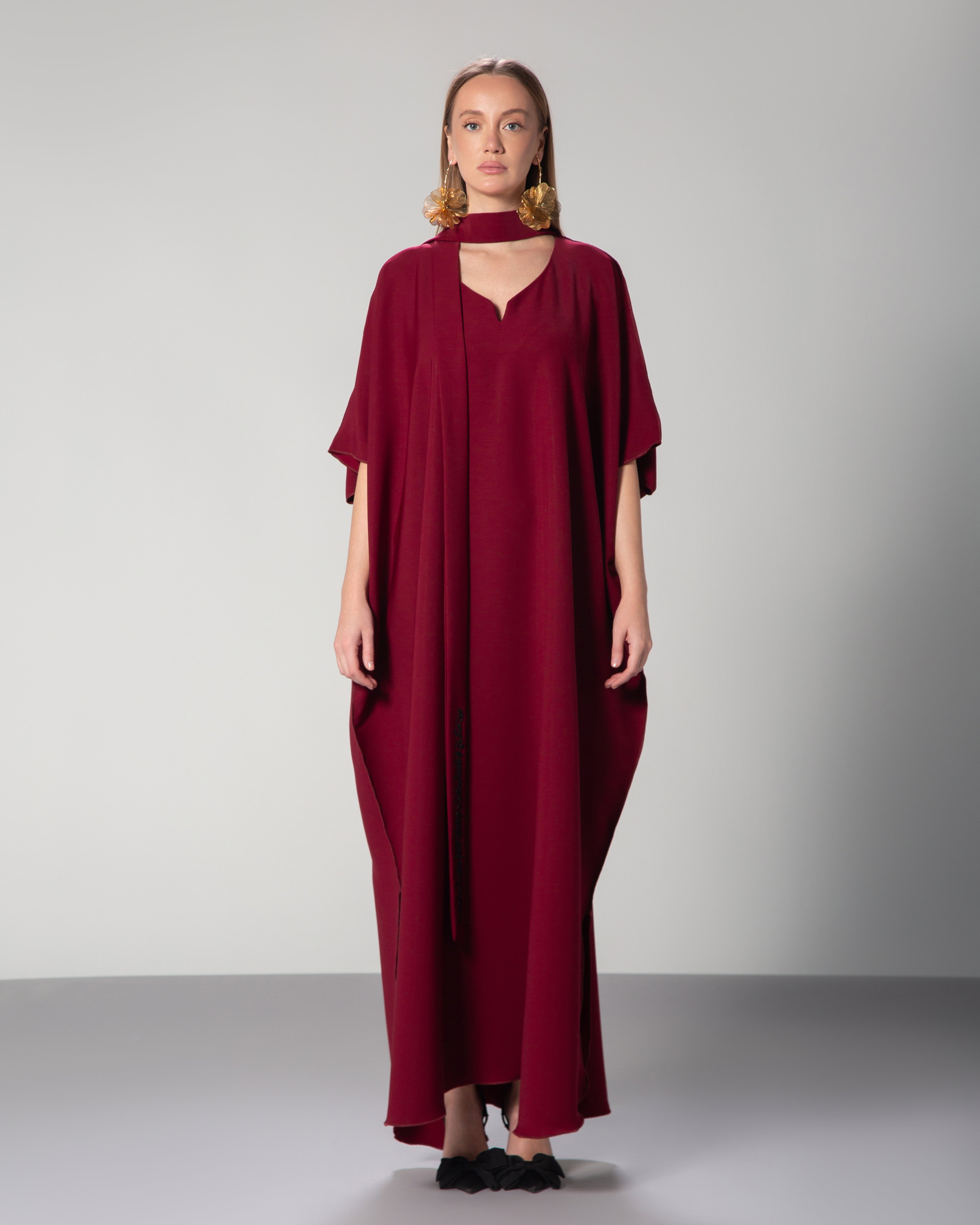 The Serenity Dress in Classic Burgundy