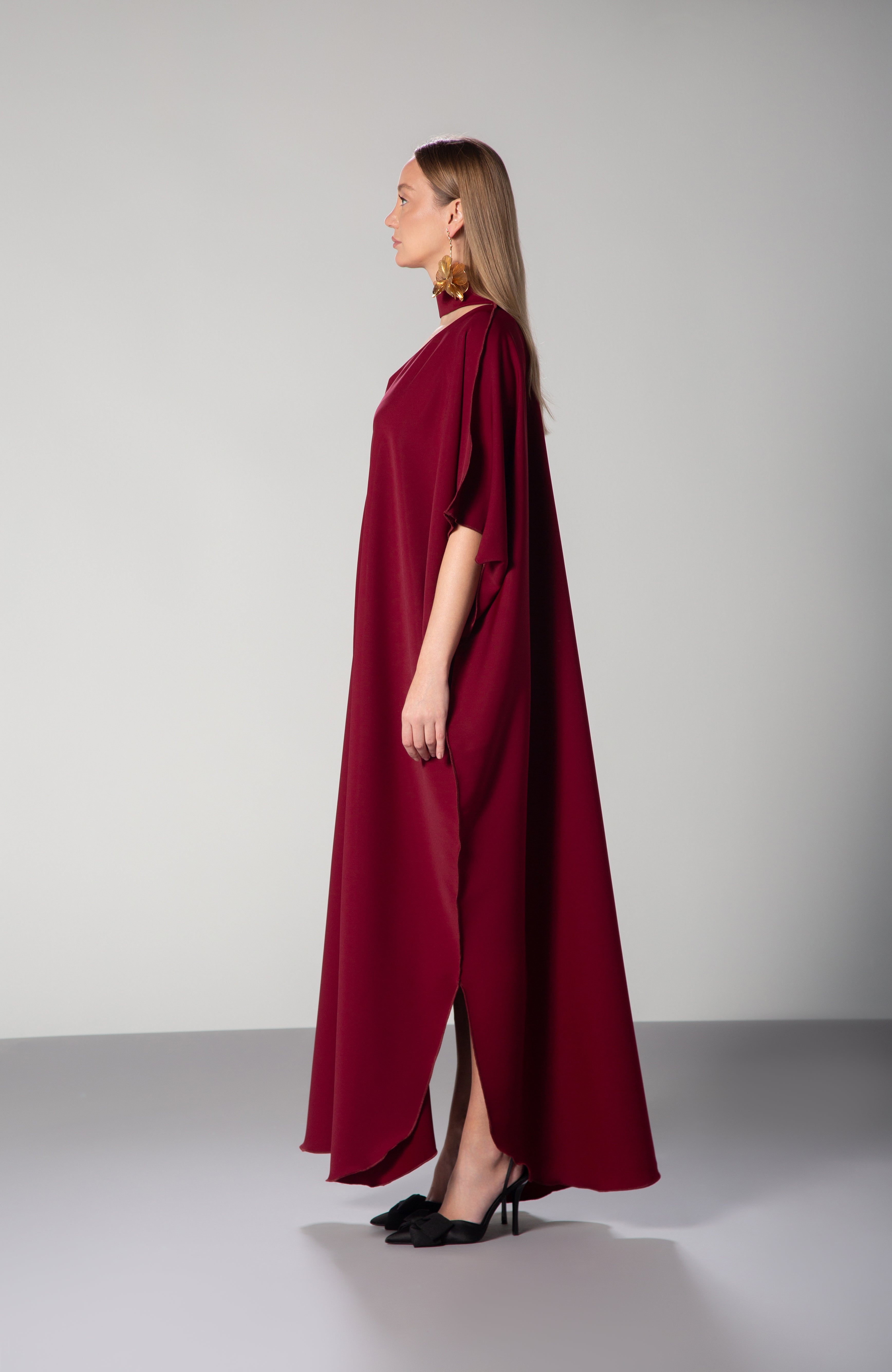 The Serenity Dress in Classic Burgundy