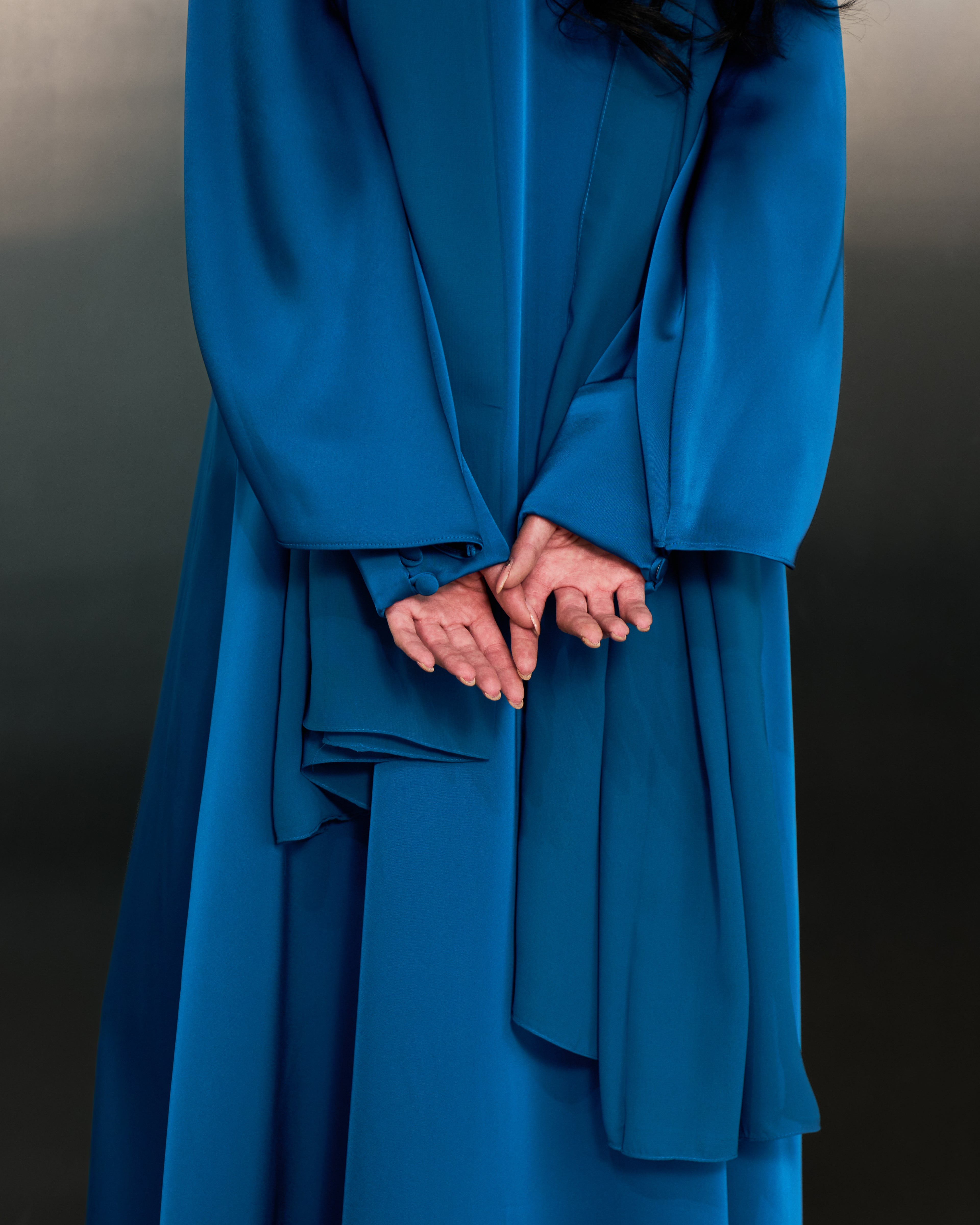 The Muse Abaya Dress  – Petrol