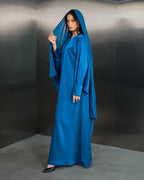 The Muse Abaya Dress  – Petrol