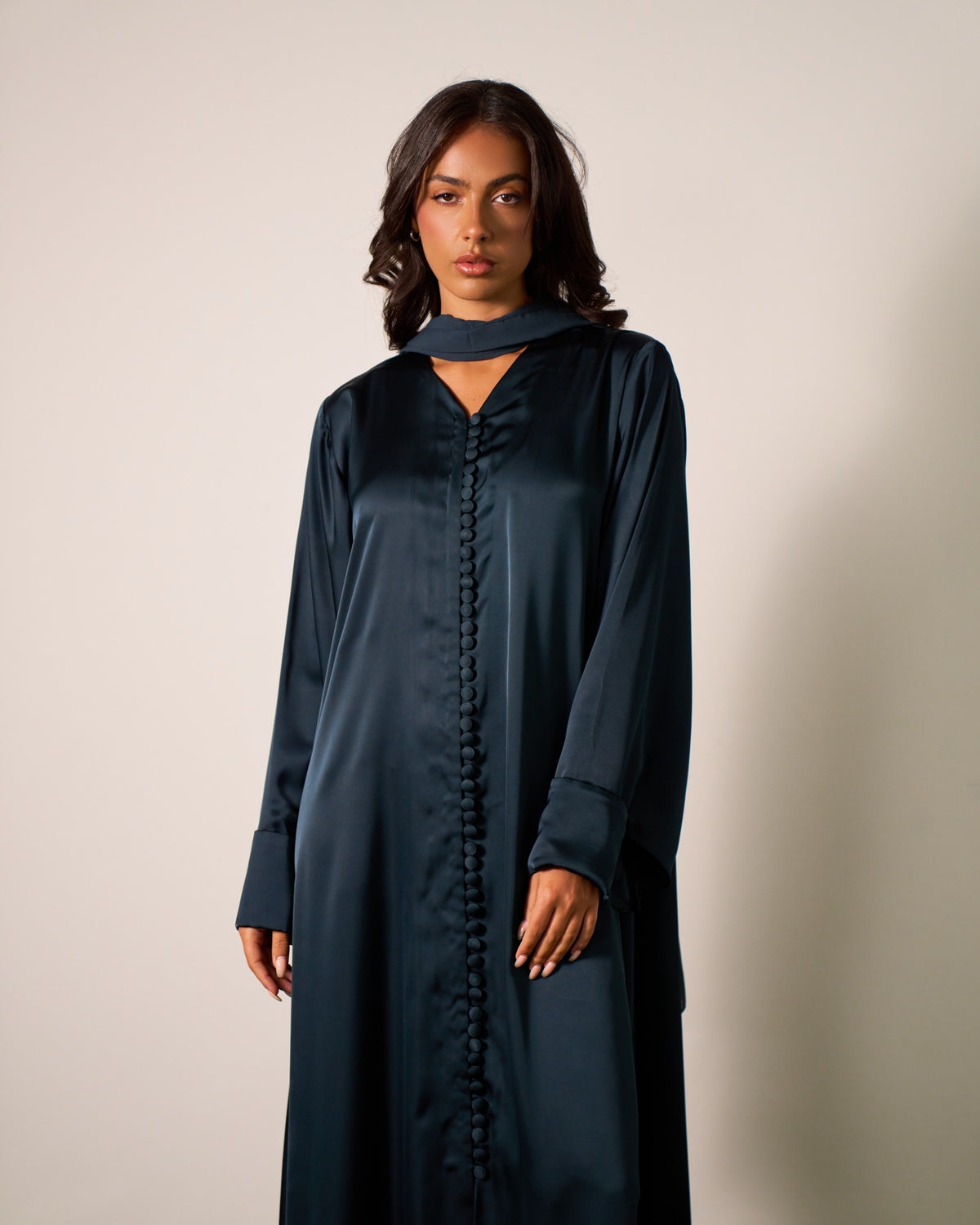 The Muse Abaya – Deep Petrol