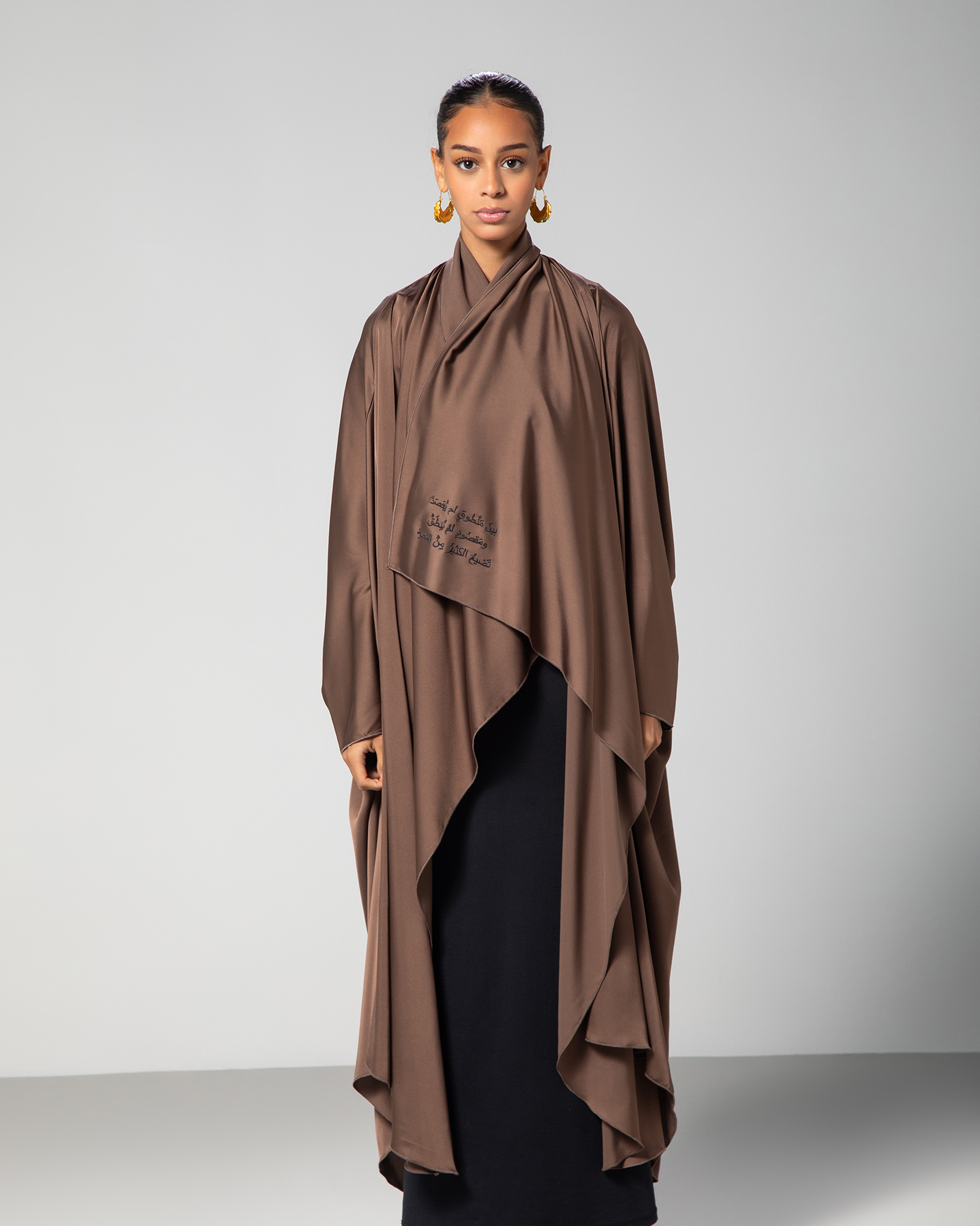 The Flow Abaya in Brown