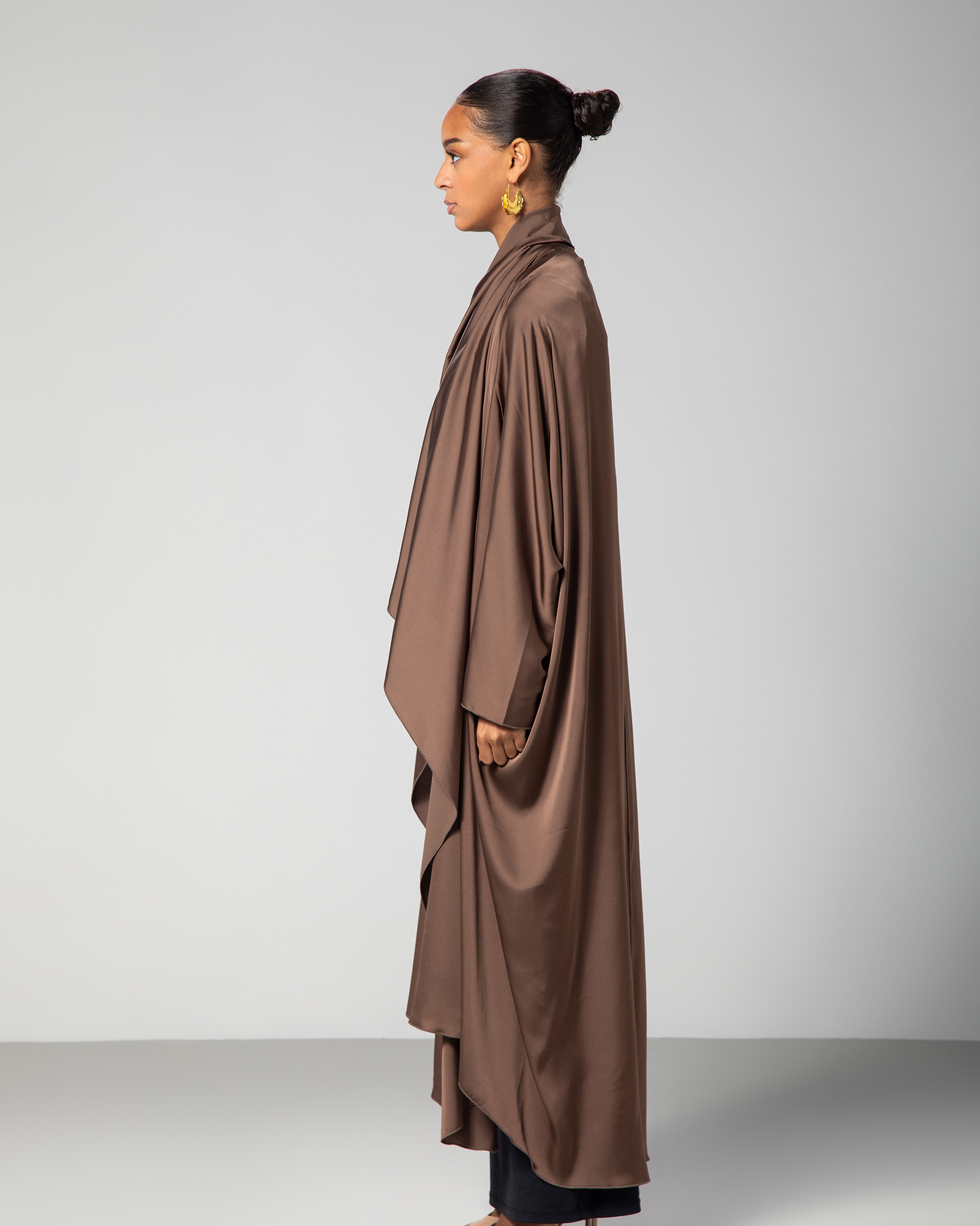 The Flow Abaya in Brown