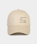 Inner Beauty Hat – Beige Baseball Cap with Meaningful Print