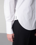 classic white cotton poplin shirt by omni the label uae ksa qatar 