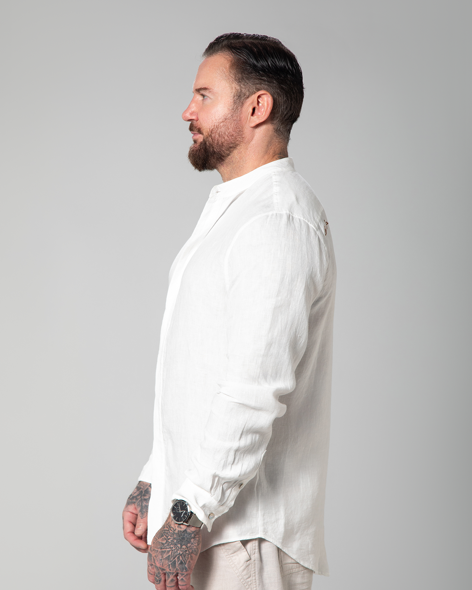 St. Tropez linen shirt in White